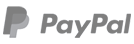 Grey partially transparent Paypal's logo