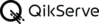 Qikserve's logo in black font